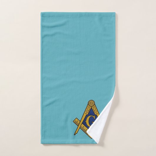Freemason Square und Compass Masonic Blue Badhandtuch Set (Handtuch)