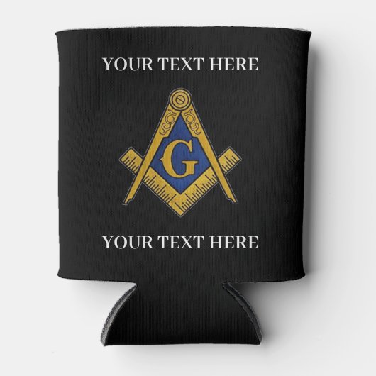 Freemason Square und Compass Masonic Dosenkühler (Vorderseite)