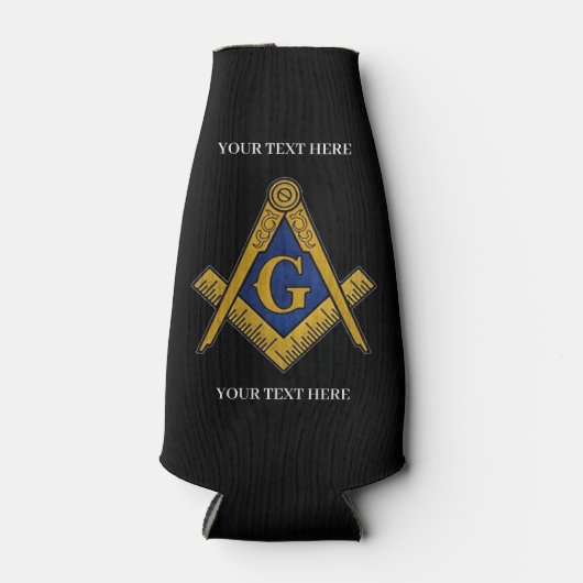 Freemason Square und Compass Masonic Flaschenkühler (Vorderseite)