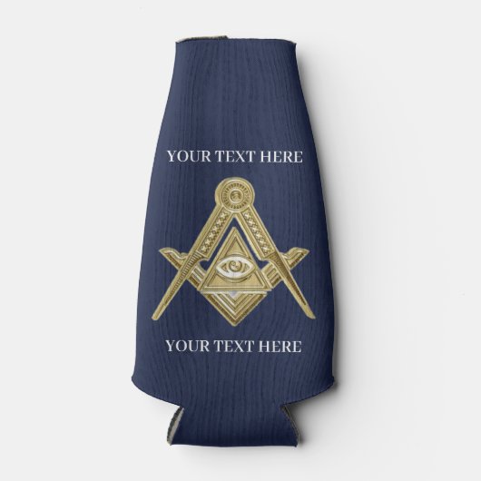 Freemason Square und Compass Masonic Flaschenkühler (Vorderseite)