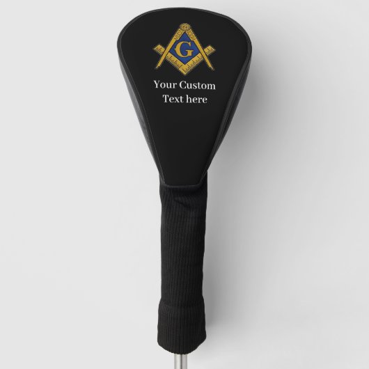 Freemason Square und Compass Masonic Gift Golfer Golf Headcover (Vorderseite)