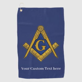Freemason Square und Compass Masonic Gift Golfer Golfhandtuch
