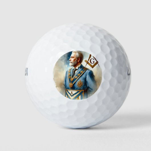 Freemason Square und Compass Masonic Mason Master Golfball (Vorderseite)