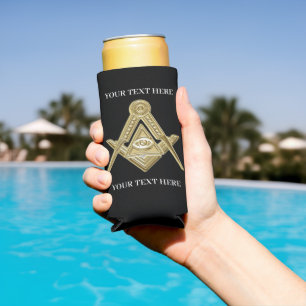 Freemason Square und Compass Masonic Selters Dosenkühler