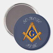 Freemason Square und Compass Wohltätigkeit Masonic Magnet (Vorderseite/Rückseite)