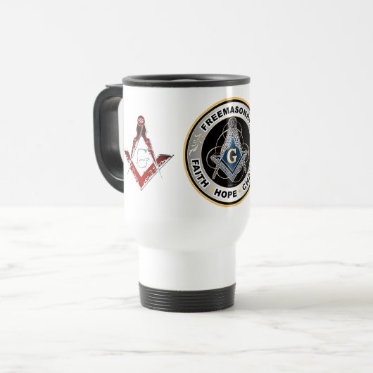 Freemason Travel Mug Reisebecher (Vorderseite Links)