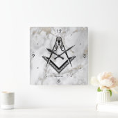Freemason Wall Clock Einzigartige Masonic Ohrs Quadratische Wanduhr (Zuhause)