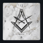 Freemason Wall Clock Einzigartige Masonic Ohrs Quadratische Wanduhr<br><div class="desc">If you're looking for personalized, einzigartige Masonic Ohrfeige, this modern, square freemason wall clock can be just what you're looking for! Whether you need something special for an individual brother or need masonic lodge ohrts for the Annual Installation of Officers or another special celebration, these masonic clocks will class up...</div>