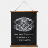 Freemason Wandteppich Mit Holzrahmen (Vorderseite)