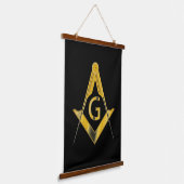 Freemason Wandteppich Mit Holzrahmen (Gewinkelt)