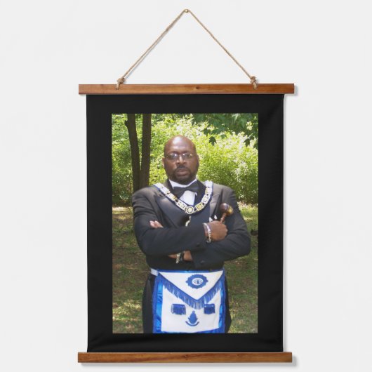 Freemason Wandteppich Mit Holzrahmen (Vorderseite 2)