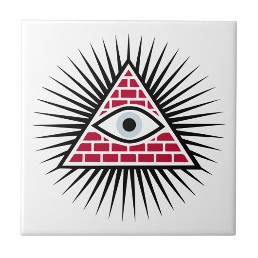 Freemasonauge Fliese (Vorderseite)