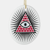 Freemasonauge Keramik Ornament (Rechts)