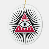 Freemasonauge Keramik Ornament (Links)