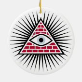 Freemasonauge Keramik Ornament (Hinten)