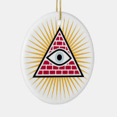 Freemasonauge Keramik Ornament (Rechts)