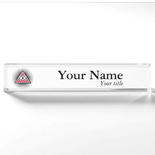 Freemasonauge Namensplakette (Vorderseite)