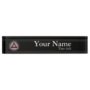 Freemasonauge Namensplakette
