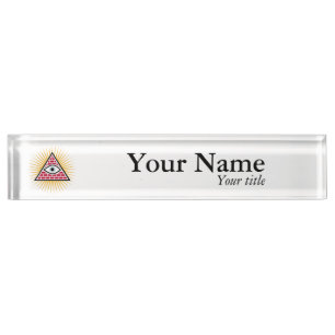 Freemasonauge Namensplakette