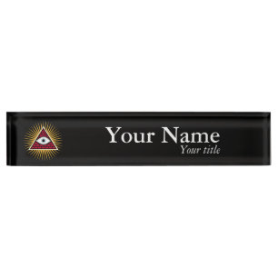 Freemasonauge Namensplakette