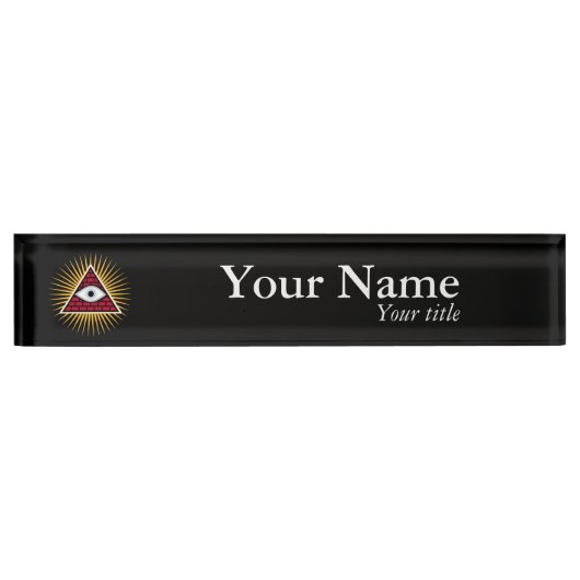 Freemasonauge Namensplakette (Vorderseite)