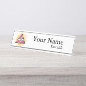 Freemasonauge Schreibtischnamensplakette (Vorderseite )