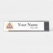 Freemasonauge Schreibtischnamensplakette (Vorderseite )