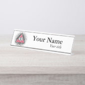 Freemasonauge Schreibtischnamensplakette (Vorderseite )