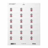 Freemasonenkreuz Adressaufkleber (Vorne)
