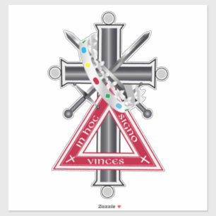 Freemasonenkreuz Aufkleber