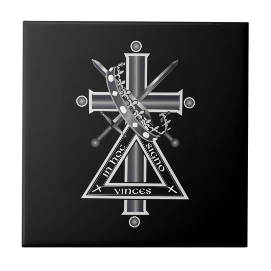 Freemasonenkreuz Fliese (Vorderseite)