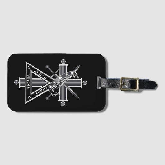 Freemasonenkreuz Gepäckanhänger (Vorderseite (Horizontal))