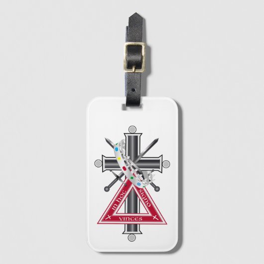 Freemasonenkreuz Gepäckanhänger (Vorderseite Vertikal)