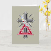 Freemasonenkreuz Karte (Gelbe Blume)