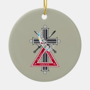 Freemasonenkreuz Keramik Ornament