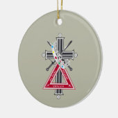 Freemasonenkreuz Keramik Ornament (Links)