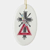 Freemasonenkreuz Keramik Ornament (Rechts)
