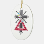 Freemasonenkreuz Keramik Ornament (Links)