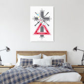 Freemasonenkreuz Leinwanddruck (Insitu (Schlafzimmer))