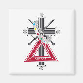 Freemasonenkreuz Magnet (Vorne)