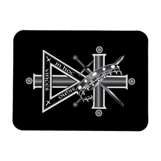 Freemasonenkreuz Magnet (Horizontal)