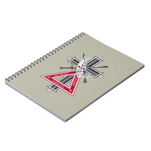 Freemasonenkreuz Notizblock (Linke Seite)