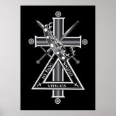 Freemasonenkreuz Poster (Vorne)