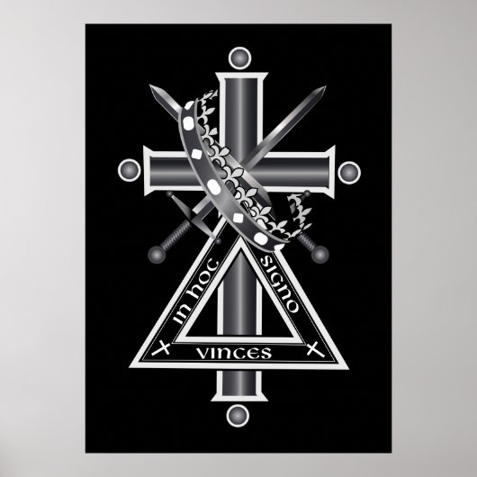 Freemasonenkreuz Poster (Vorne)