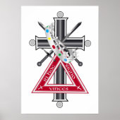 Freemasonenkreuz Poster (Vorne)