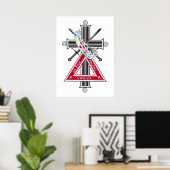 Freemasonenkreuz Poster (Heimbüro)