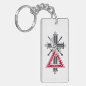 Freemasonenkreuz Schlüsselanhänger (Vorderseite links)