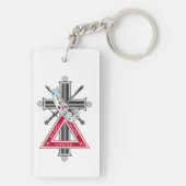 Freemasonenkreuz Schlüsselanhänger (Rückseite)