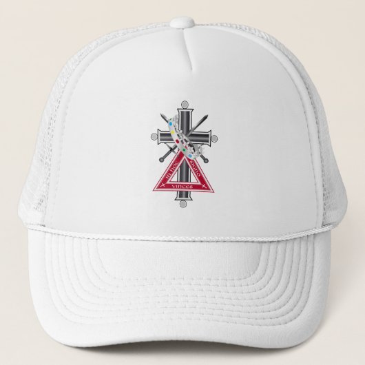 Freemasonenkreuz Truckerkappe (Vorderseite)