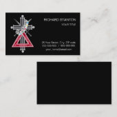 Freemasonenkreuz Visitenkarte (Vorne/Hinten)